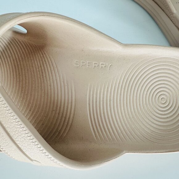Sperry Beige Winward Waterproof Nautical Thong Slide Slip On Sandal Flip Flop 9 - Picture 4 of 8